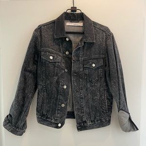 IRO Black Distressed Denim Jacket men’s Kuta 20S Size M